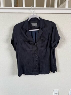 Anthropologie Black Surf Shirt